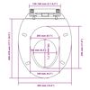 vidaXL Tapa y asiento de v&aacute;ter con cierre suave ovalado blanco