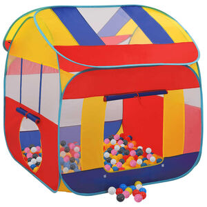 vidaXL Carpa de juegos con 550 bolas 123x120x126 cm
