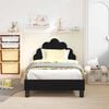 vidaXL Cama para niños con cabecero Negro 80 x 160 cm Terciopelo