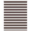 vidaXL Estor cebra 140,9x175 cm Tejido Ancho 136,7 cm Caf&eacute;
