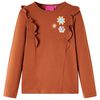 vidaXL Camiseta infantil de manga larga color co&ntilde;ac 128
