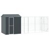 vidaXL Jaula para Aves Antracita 621 x 208 x 247 cm Acero Galvanizado