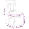 vidaXL Silla de comedor 2 pcs Marr&oacute;n claro y claro