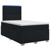vidaXL Cama box spring con colch&oacute;n Negro 120 x 200 cm Tela