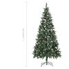 vidaXL &Aacute;rbol de Navidad artificial con pi&ntilde;as y brillo blanco 210 cm