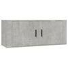 vidaXL Mueble para TV de pared gris hormig&oacute;n 100x34,5x40 cm