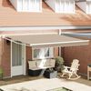 vidaXL Toldo Retr&aacute;ctil Manual Beige 400 x 300 cm Poli&eacute;ster y Aluminio