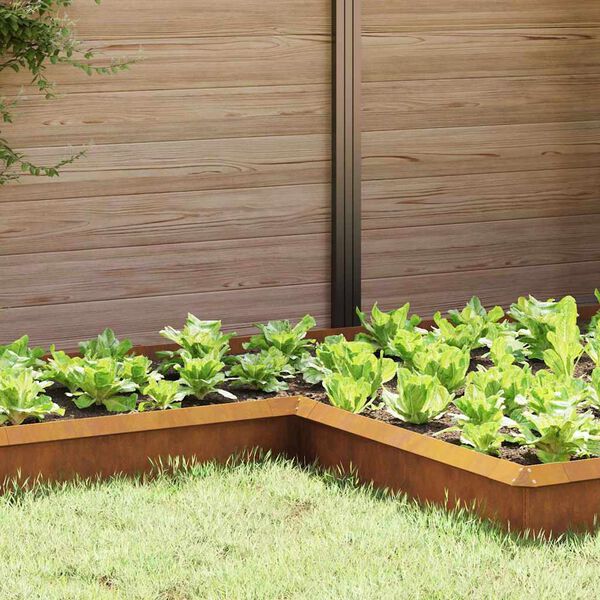 vidaXL Valla para caracoles Oxidado 10 x 10 x 25 cm