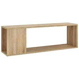 vidaXL Mueble para TV madera contrachapada roble Sonoma 100x24x32 cm