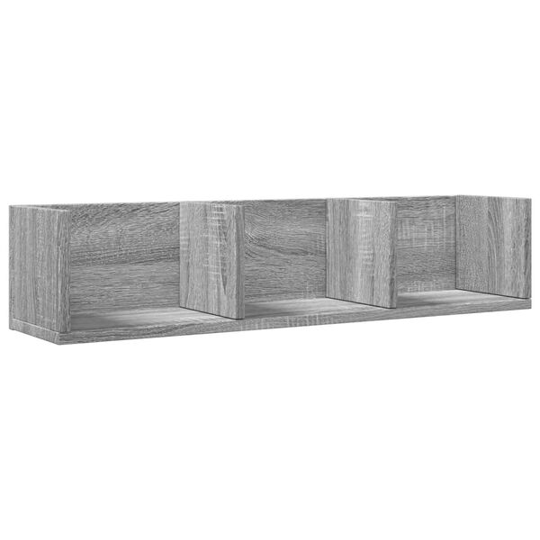 vidaXL Mueble de pared madera ingenier&iacute;a gris Sonoma 75x18x16,5 cm