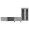 vidaXL Conjunto de mueble de TV con caj&oacute;n FLORIN Gris Concreto