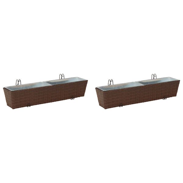 vidaXL Barandilla Metal