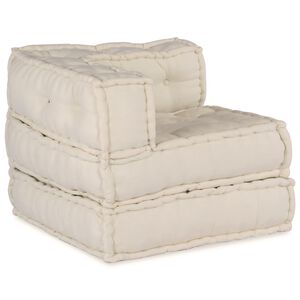 vidaXL Unidad de Sof&aacute; Modular Tela Crema 210 x 70 x 56 cm