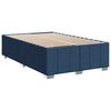 vidaXL Cama box spring con colch&oacute;n tela azul 120x190 cm