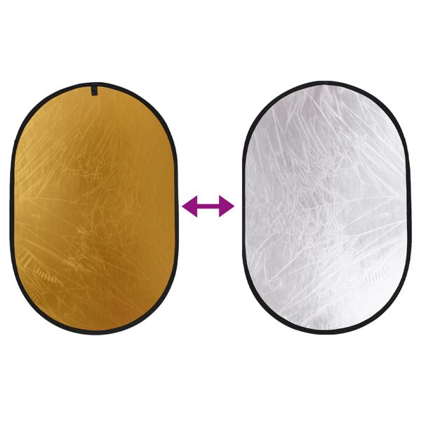 vidaXL Kit de estudio fotogr&aacute;fico con fondo, mesa y reflector