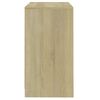 vidaXL Aparador de madera contrachapada roble Sonoma 70x41x75 cm