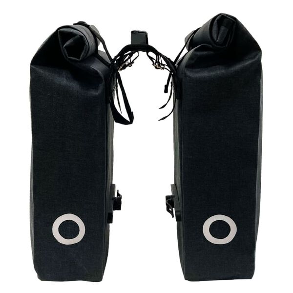 Willex Alforjas de bicicleta impermeables negro 34 L