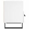vidaXL Mesitas de noche 2 uds madera ingenier&iacute;a blanco 40x35x47,5 cm