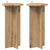 vidaXL Soporte de plantas 2 uds. Roble artisan 29,5 x 29,5 x 60 cm