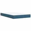 vidaXL Cama box spring con colch&oacute;n terciopelo azul 120x190 cm