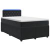 vidaXL Cama box spring con colch&oacute;n Negro 120 x 190 cm Terciopelo