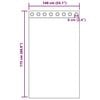 vidaXL Cortinas de gasa con ojales 2 uds marr&oacute;n 140x175 cm