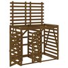 vidaXL Cobertizo doble para cubos de basura madera de pino marr&oacute;n miel