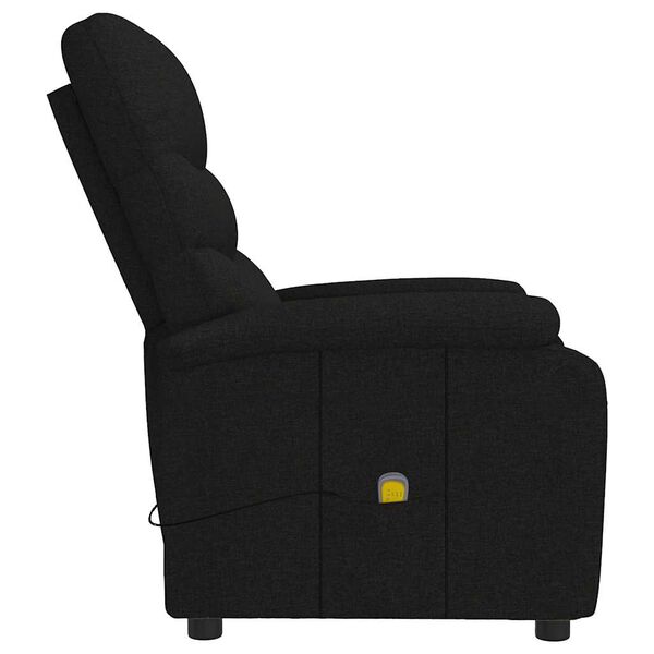 vidaXL Sillón de masaje de tela negro