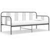 vidaXL Estructura de sof&aacute; cama sin colch&oacute;n metal gris 90x200 cm