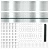 vidaXL Valla con Poste Verde 1 x 100 m Acero y PVC