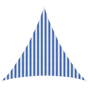 vidaXL Toldo Vela Azul y Blanco 3 x 3 x 3 m HDPE