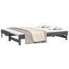 vidaXL Sof&aacute; cama extra&iacute;ble sin colch&oacute;n gris 2x(90x200) cm