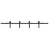 vidaXL Kit de herrajes para puertas correderas acero negro 200 cm