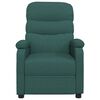 vidaXL Sill&oacute;n reclinable de tela verde oscuro