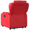 vidaXL Sill&oacute;n reclinable de masaje de pie cuero artificial rojo