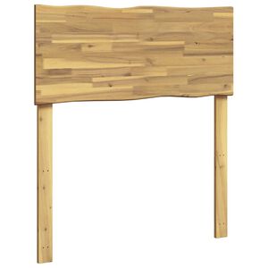 vidaXL Cabecero de borde natural ROSTOCK Blanco 100 cm