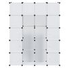 vidaXL Armario modular con 14 compartimentos blanco 37x146x180,5 cm
