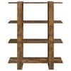 vidaXL Estanter&iacute;a/divisor de espacios roble ahumado 100x30x123,5 cm
