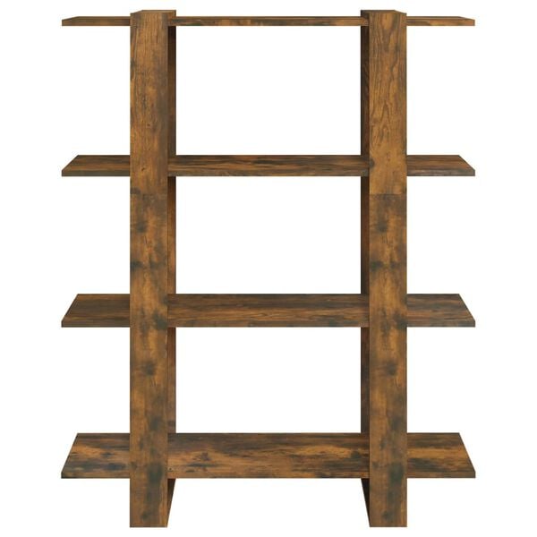 vidaXL Estanter&iacute;a/divisor de espacios roble ahumado 100x30x123,5 cm