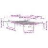 vidaXL Estructura de Cama con Mesitas 160 x 210 cm