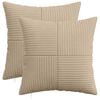 vidaXL Funda de almohada 2 pcs ALMELO Topo 45 x 45 cm pana