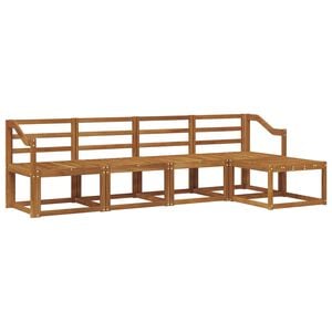 vidaXL Conjunto de sof&aacute;s de exterior 5 pcs Natural