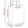 vidaXL Bolsas de papel con asas 50 uds amarillas 32x17x44 cm