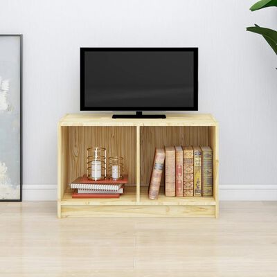 vidaXL Mueble de TV de madera maciza de pino 70x33x42 cm