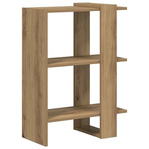 vidaXL Estante de libros 2 niveles 52 x 25 x 71,5 cm Roble artisan