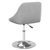 vidaXL Silla de comedor giratoria 6 uds terciopelo gris claro