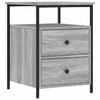 vidaXL Mesita de noche madera de ingenier&iacute;a gris Sonoma 44x45x60 cm