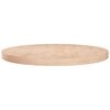 vidaXL Superficie de mesa redonda madera de roble sin tratar &Oslash;60x4 cm