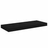 vidaXL Estantes flotantes de pared 2 uds MDF negro 60x23,5x3,8 cm