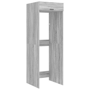 vidaXL Armario para lavadora con puerta Gris Sonoma 67,5 x 68 x 200 cm